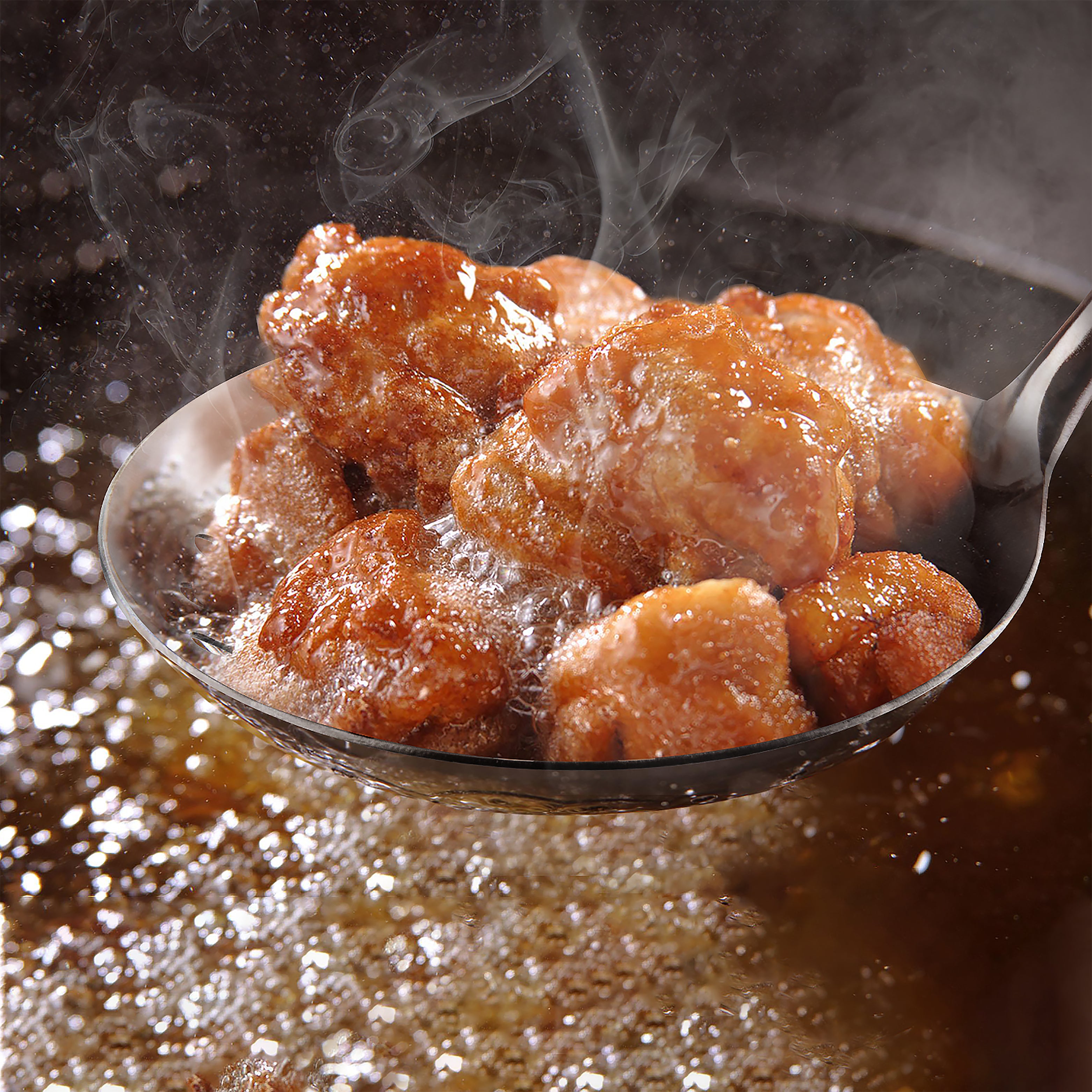 RJ Legend 304 Stainless Steel Slotted Spoon, Oil Skimmer, Wok Skimmer Ladle