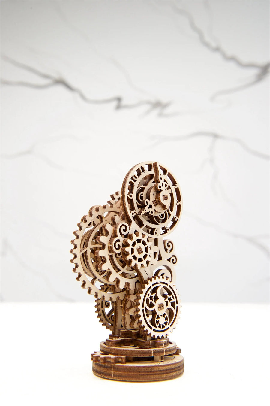 Fidgit Clock RJ Legend Steampunk Clock Wooden Fidgets, Self-Assemble Set