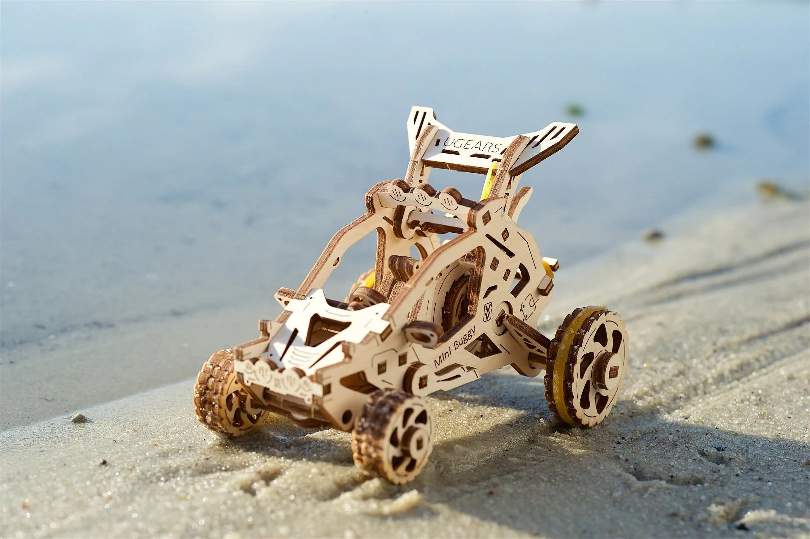 RJ Legend Mini Buggy Wooden Fidgets Set, 3D Puzzle Toy, DIY Kit, Model Car Kits, Kids and Adults, Self-Assemble Car Set