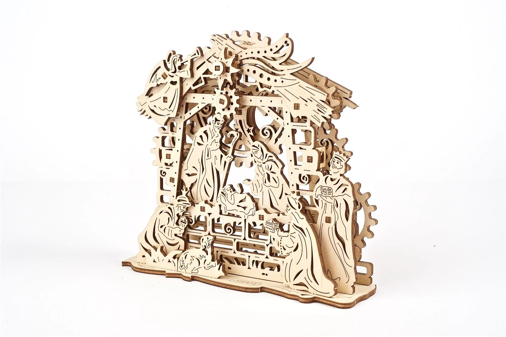 RJ Legend Nativity Scene Wooden Fidgets Set, 3D Puzzle, DIY Kit, Fidget Toy, Mechanical Model, Kids and Adults, Self-Assemble Set