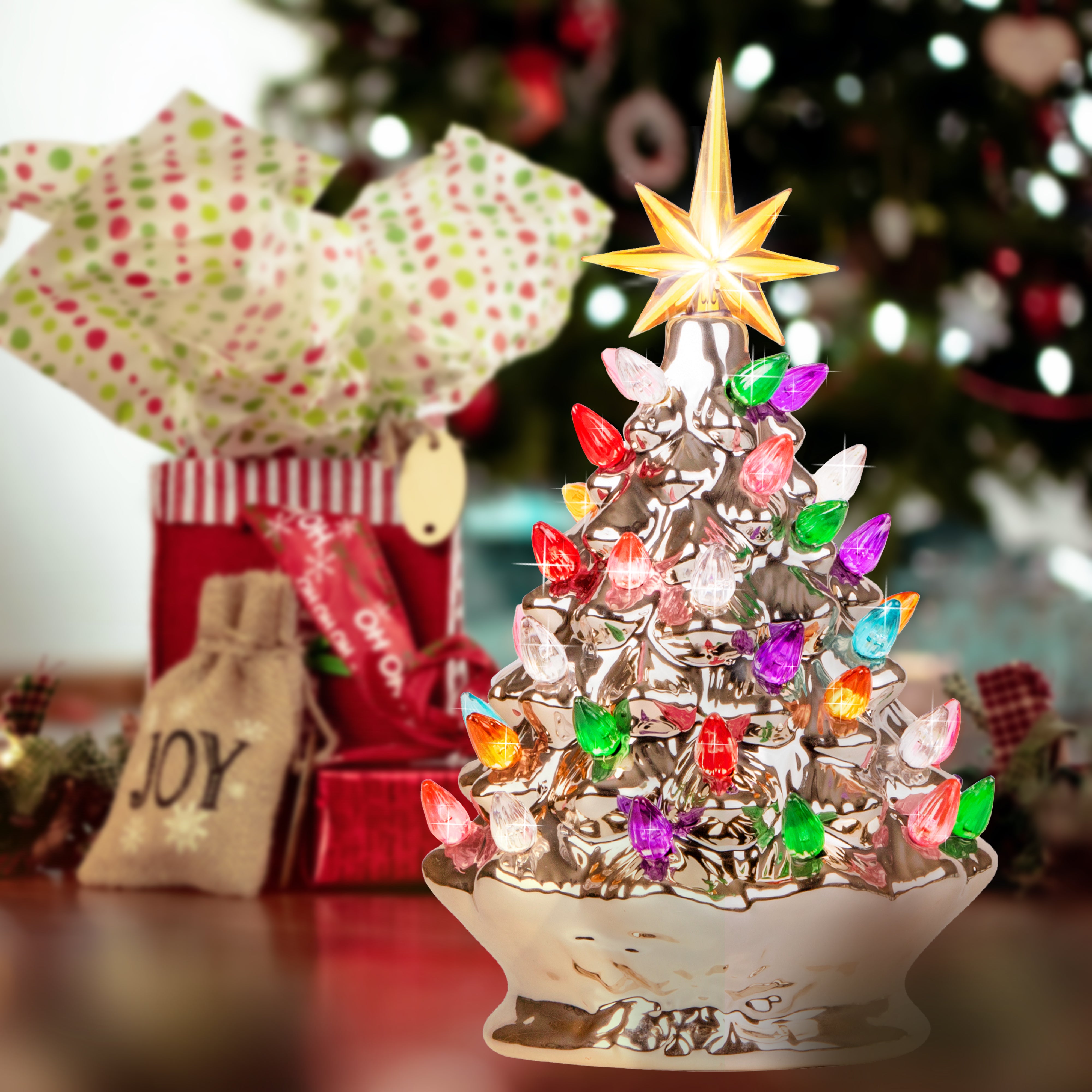 RJ-CER-CMG-S RJ Legend Christmas Mini Ceramic Tree