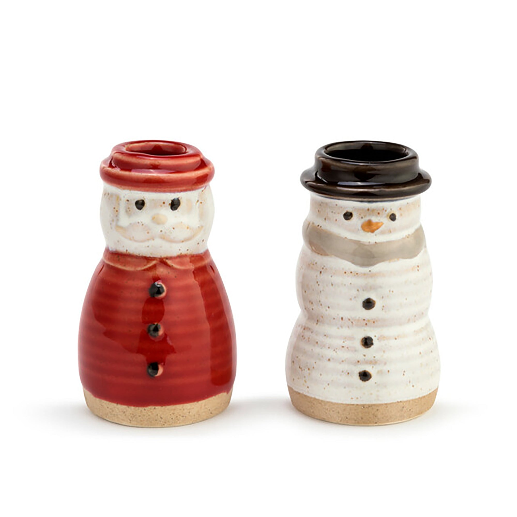 RJ Legend Snow Day Toothpick Ceramic Holders, Toothpick Holder, Christmas Decor, Kitchen Organizer, Stoneware Set of 2, Assorted