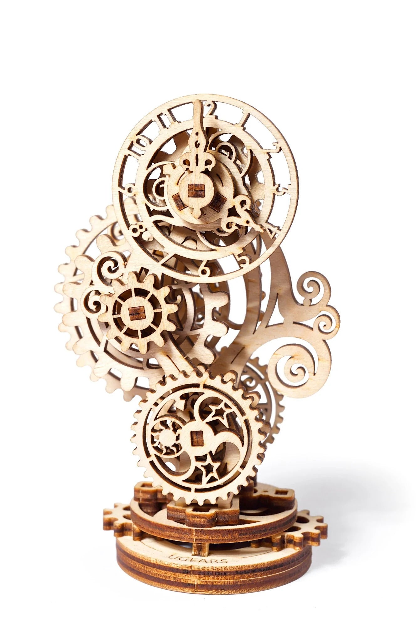 RJ Legend Steampunk Clock Wooden Fidgets Set, Mini 3D Puzzle, DIY Kit, Fidget Toy Kit, Kids and Adults, Self-Assemble Set