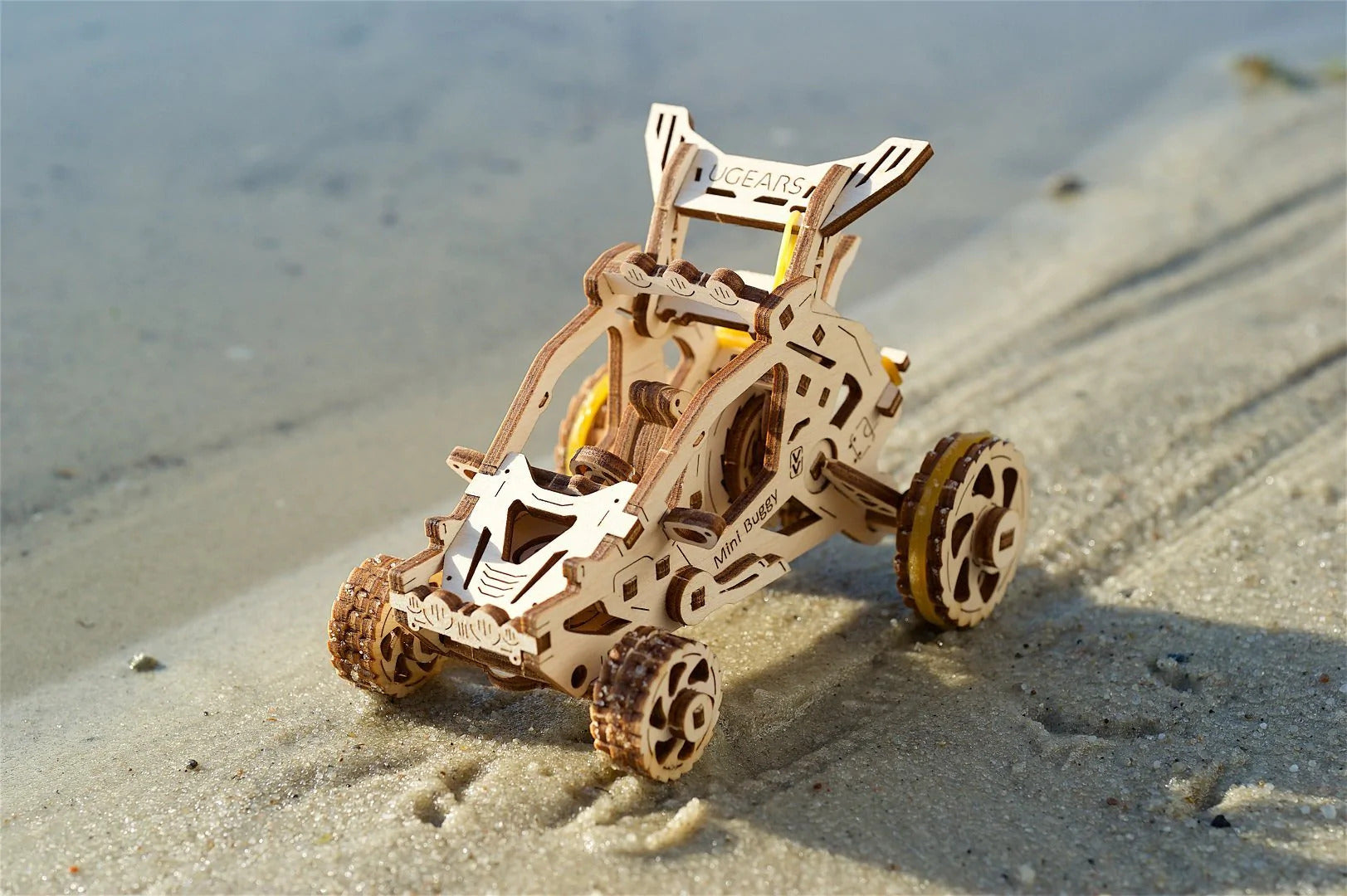 RJ Legend Mini Buggy Wooden Fidgets Set, 3D Puzzle Toy, DIY Kit, Model Car Kits, Kids and Adults, Self-Assemble Car Set