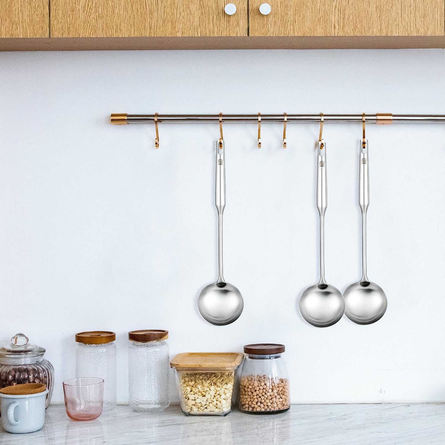 RJ Legend 304 Stainless Steel Soup Ladle - 13.7 Inches