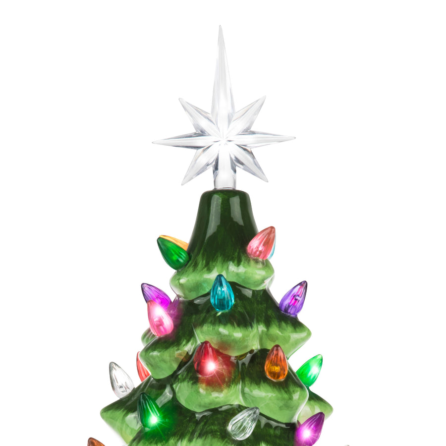 RJ-CER-GRN-L RJ Legend Christmas Mini Ceramic Tree