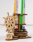 RJ Legend Wheel-Organizer Wooden Fidgets Set, 3D Puzzle, DIY Kit, Fidget Toy, Kids and Adults, Self-Assemble Set