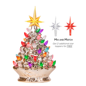 RJ-CER-CMG-S RJ Legend Christmas Mini Ceramic Tree