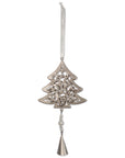 RJ Legend Pearl & Bell Tree Decoration, Small Christmas Ornament, Winter Decor
